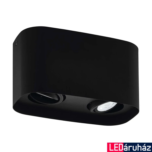 Eglo 99674 Caminales-Z mennyezeti lámpa, billenthető, fekete, GU10 foglalattal, max. 2x5W