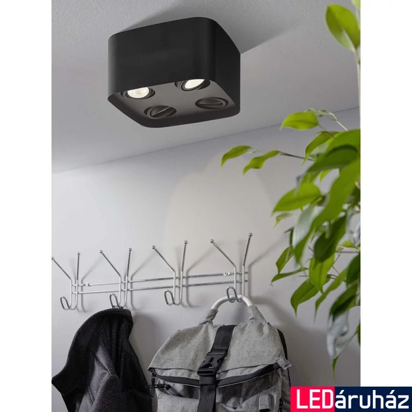 Eglo 99675 Caminales-Z mennyezeti lámpa, billenthető, fekete, GU10 foglalattal, max. 4x5W