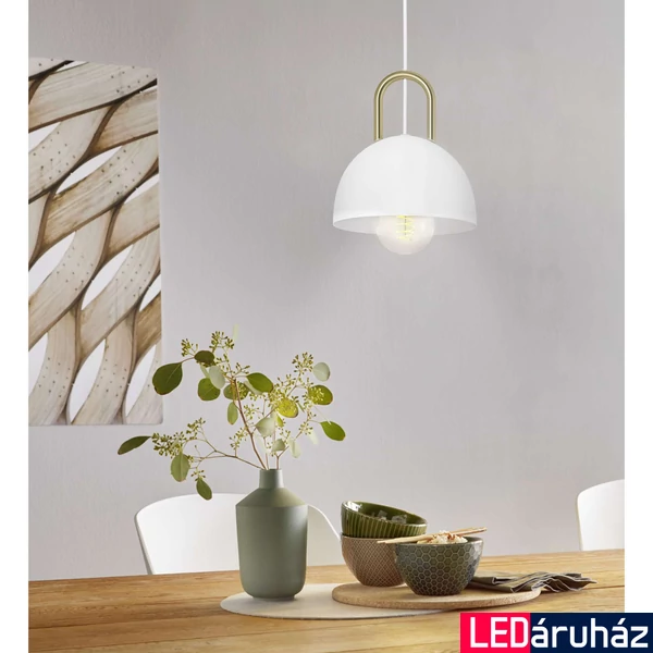Eglo 99695 Calmanera 1 ágú függeszték, fehér, E27 foglalattal, max. 1x40W, IP20