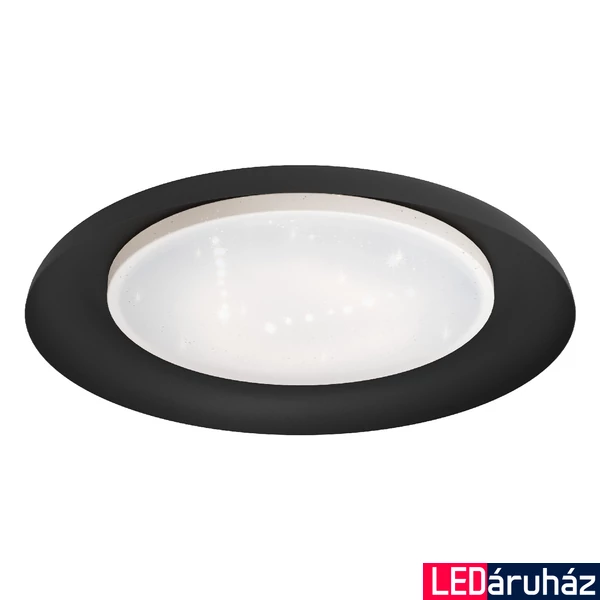Eglo 99703 Penjamo mennyezeti lámpa, csillogós, fekete, 2010 lm, 3000K melegfehér, beépített LED, 17,1W, IP20