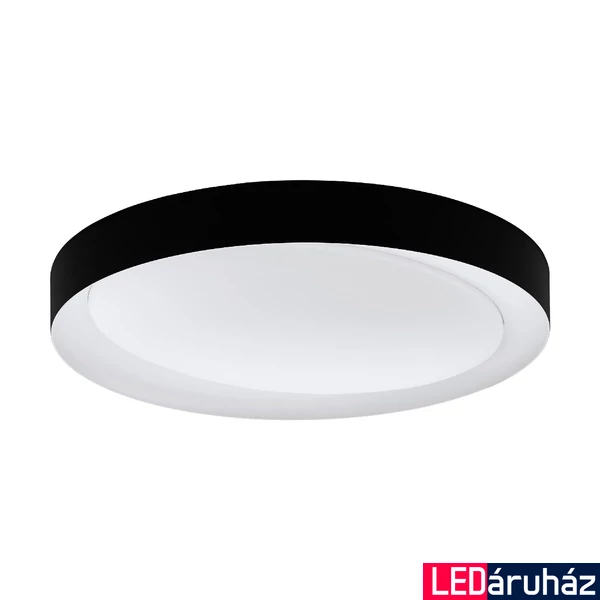 Eglo 99783 Laurito mennyezeti lámpa, fekete, 2160 lm, 3000K-6500K szabályozható, beépített LED, 24W, IP20
