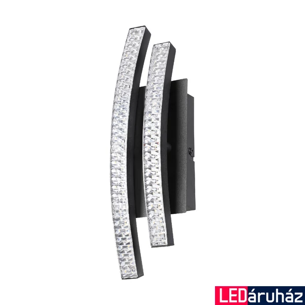 Eglo 99803 Lejias fali lámpa, fekete, 1050 lm, 3000K melegfehér, beépített LED, 8W, IP20