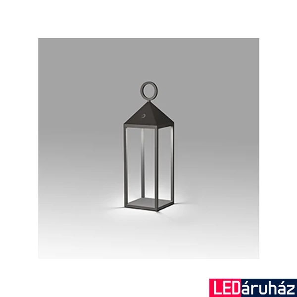 FARO ARGUS kültéri asztali lámpa, érintőkapcsolóval, szürke, 3000K melegfehér, beépített LED, 2W, IP54, 70784