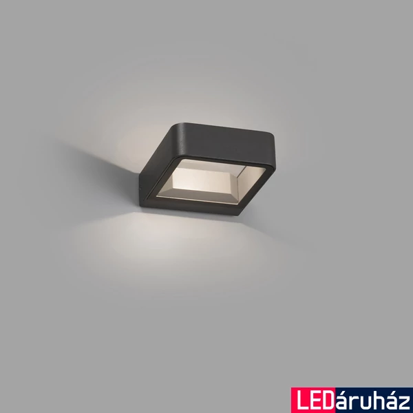 FARO AXEL kültéri fali lámpa, szürke, 3000K melegfehér, beépített LED, 6W, IP65, 71273