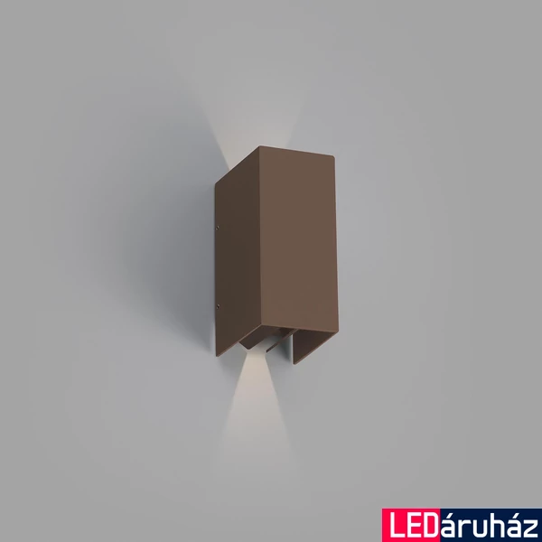 FARO BLIND kültéri fali lámpa, barna, 3000K melegfehér, beépített LED, 6W, IP54, 70268