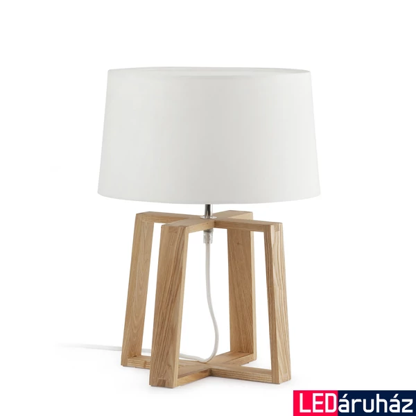 FARO BLISS asztali lámpa, fehér, E27 foglalattal, IP20, 28401