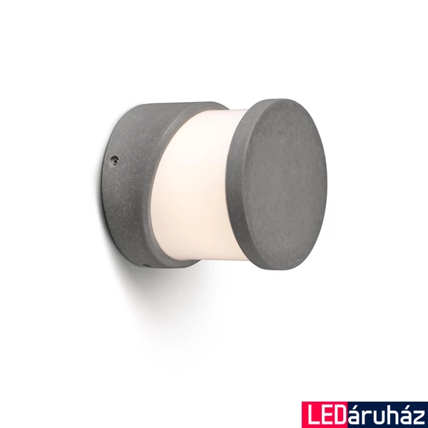 FARO BLOCK kültéri fali lámpa, szürke, E27 foglalattal, IP65, 74139