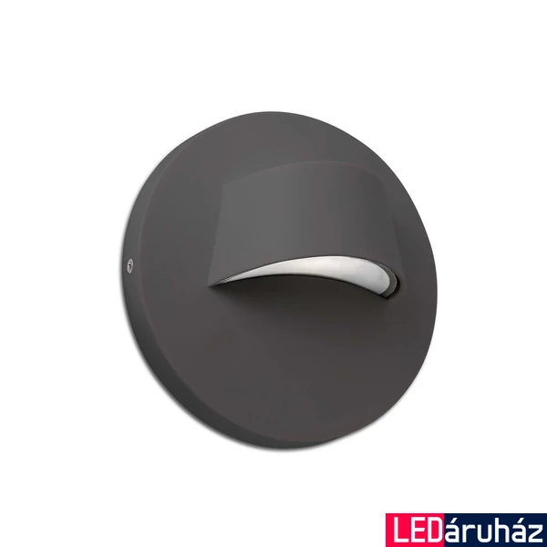FARO BROW kültéri fali lámpa, szürke, 3000K melegfehér, beépített LED, 3W, 250 lm, IP44, 70409