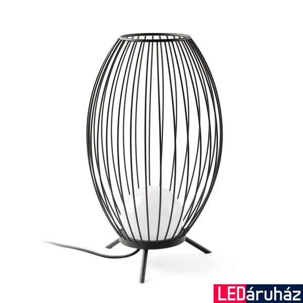 FARO CAGE kültéri asztali lámpa, szürke, 2700K melegfehér, beépített LED, 12W, IP65, 75608