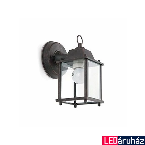 FARO DADO-P kültéri fali lámpa, barna, E27 foglalattal, IP23, 71606