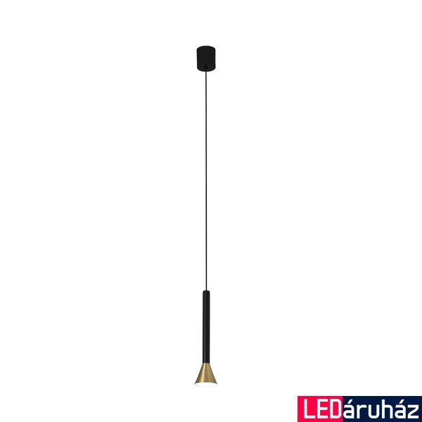 FARO DANKA 1 ágú függeszték, arany, 3000K melegfehér, beépített LED, 6W, IP20, 64223