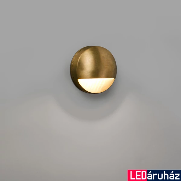 FARO DRAK kültéri fali lámpa, réz, 3000K melegfehér, beépített LED, 6W, IP44, 72330