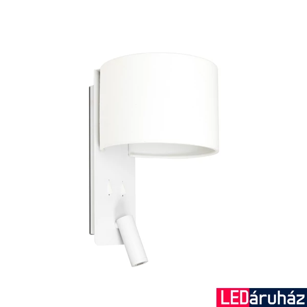 FARO FOLD fali lámpa, olvasókarral, fehér, E27 foglalattal, IP20, 64304