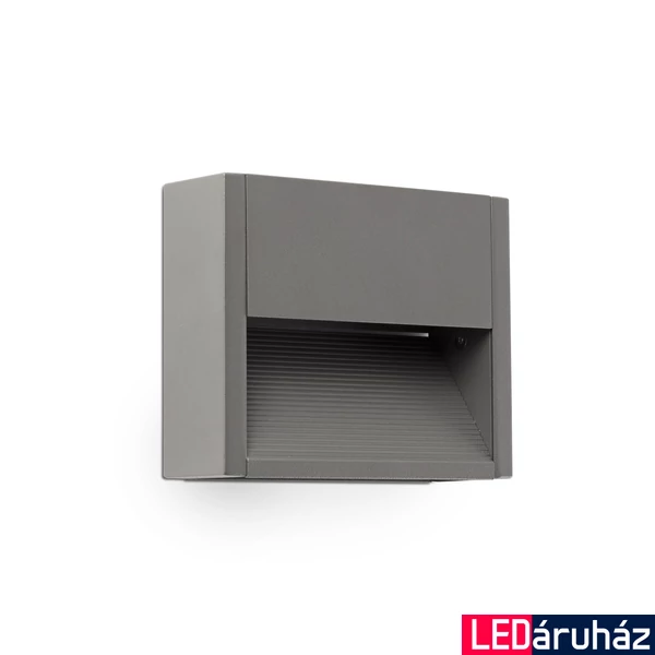 FARO GRADA-1 kültéri fali lámpa, szürke, 3000K melegfehér, beépített LED, 3W, IP54, 70906