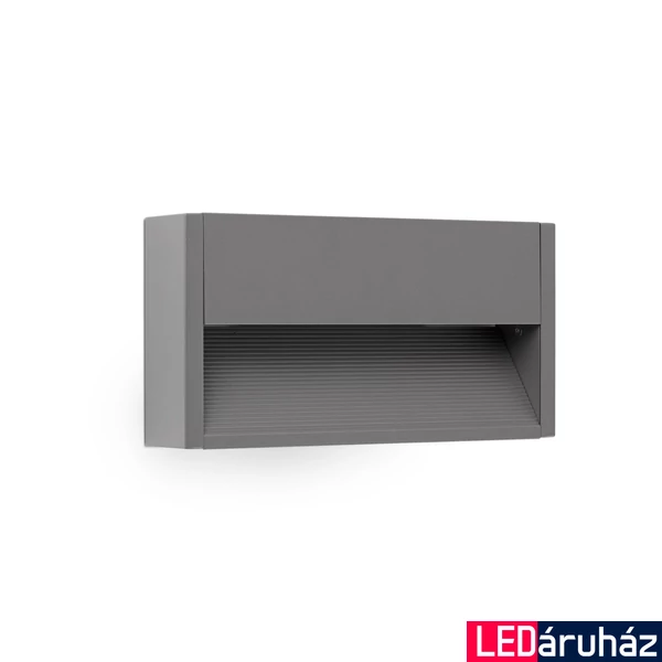 FARO GRADA-2 kültéri fali lámpa, szürke, 3000K melegfehér, beépített LED, 6W, IP54, 70908