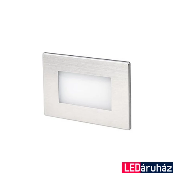 FARO GRON kültéri beépíthető lámpa, nikkel, 3000K melegfehér, beépített LED, 1W, IP65, 70134