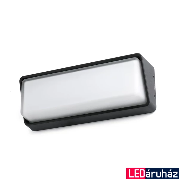 FARO HALF kültéri fali lámpa, fekete, 3000K melegfehér, beépített LED, 20W, IP65, 71537