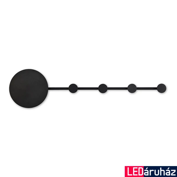 FARO HAN fali lámpa, indirekt fénnyel, akasztó funkcióval, fekete, 2700K melegfehér, beépített LED, 6W, IP20, 01001