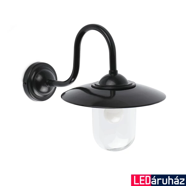 FARO HUDSON fali lámpa, fekete, E27 foglalattal, IP20, 62810
