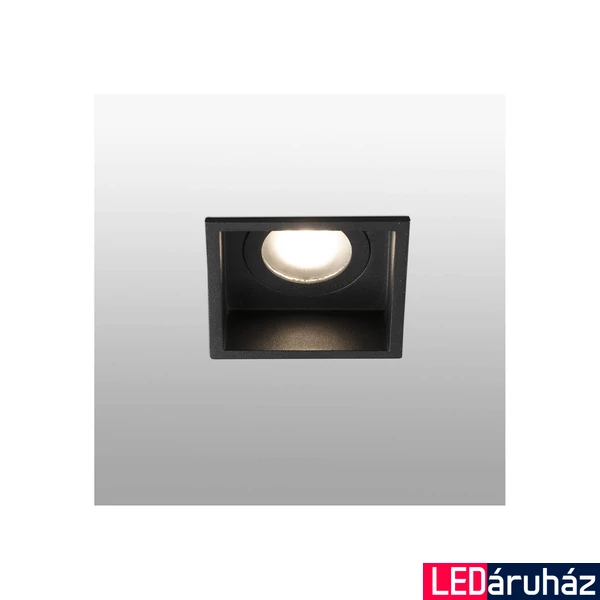 FARO HYDE fürdőszobai süllyeszthető lámpa, fix, fekete, GU10 foglalattal, IP44, 40117