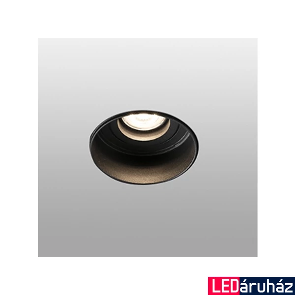 FARO HYDE fürdőszobai süllyeszthető lámpa, trimless, perem nélküli, forgatható, fekete, GU10 foglalattal, IP20, 40111