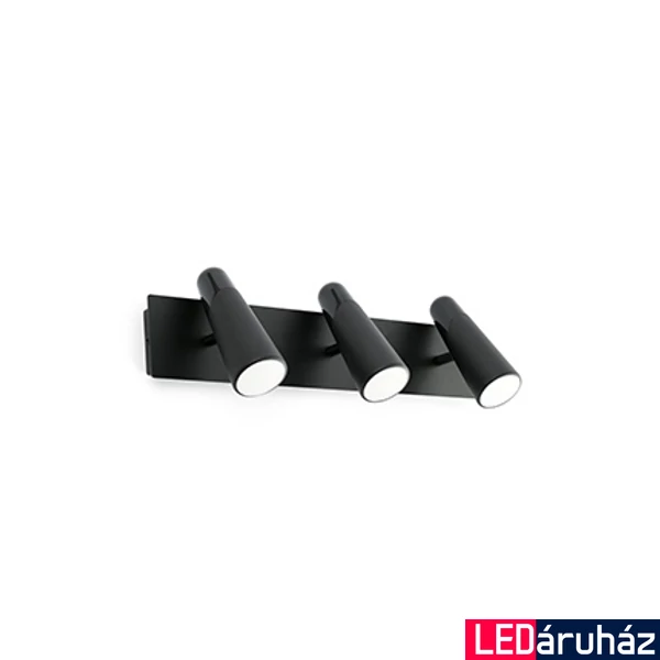 FARO LAO fali lámpa, fekete, 3000K melegfehér, beépített LED, 13,5W, IP20, 29043