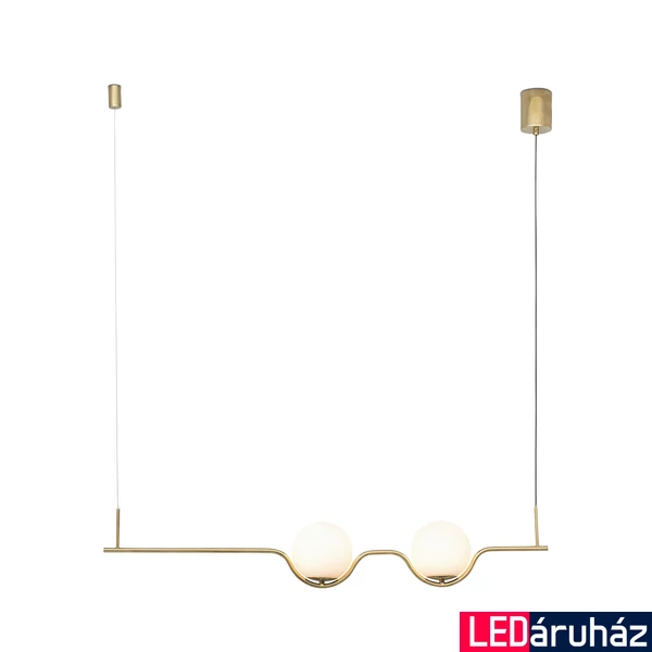FARO LE VITA 1 ágú függeszték, arany, 2700K melegfehér, beépített LED, 12W, IP20, 29691