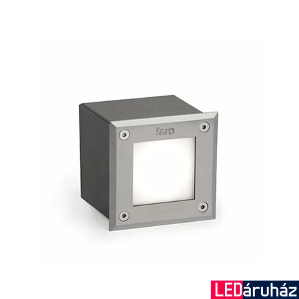 FARO LED-18 kültéri beépíthető lámpa, rozsdamentes acél (inox), 3000K melegfehér, beépített LED, 3W, IP67, 71499N
