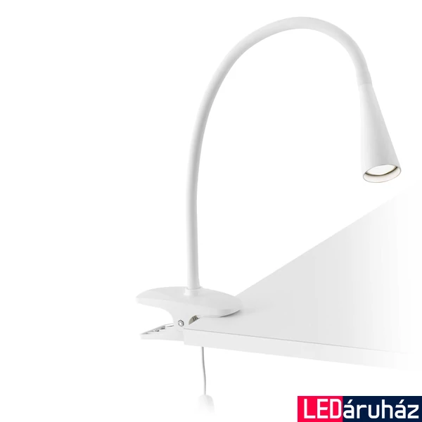 FARO LENA csiptethető lámpa, fehér, 4000K természetes fehér, beépített LED, 3W, IP20, 52059