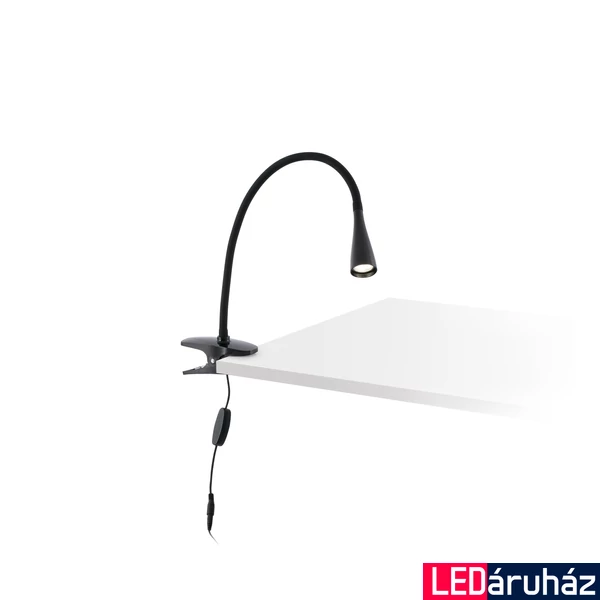FARO LENA csiptethető lámpa, fekete, 4000K természetes fehér, beépített LED, 3W, IP20, 52061
