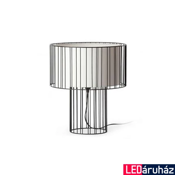 FARO LINDA asztali lámpa, fekete, E27 foglalattal, IP20, 29311