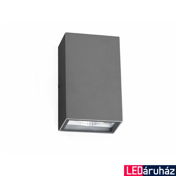 FARO LING kültéri fali lámpa, szürke, 4000K természetes fehér, beépített LED, 6W, IP54, 70812