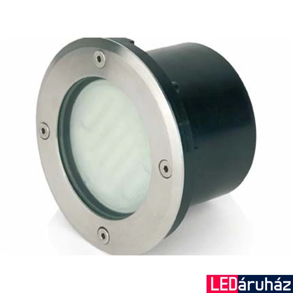 FARO LIO kültéri beépíthető lámpa, rozsdamentes acél (inox), 3000K melegfehér, GX53 foglalattal, fényforrással, 6W, IP67, 71495