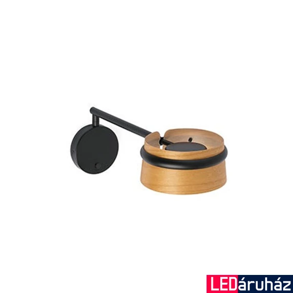 FARO LOOP fali lámpa, barna, 2700K melegfehér, beépített LED, 6W, IP20, 29566
