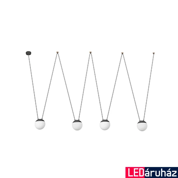 FARO MINE SPACE több ágú függeszték, szürke, E27 foglalattal, IP20, 28210-4L