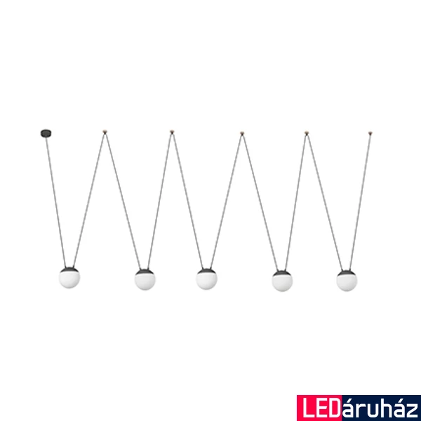 FARO MINE SPACE több ágú függeszték, szürke, E27 foglalattal, IP20, 28376-5L