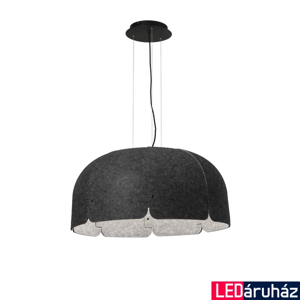 FARO MUTE 1 ágú függeszték, szürke, 3000K melegfehér, beépített LED, 24W, 2500 lm, IP20, 20103DA