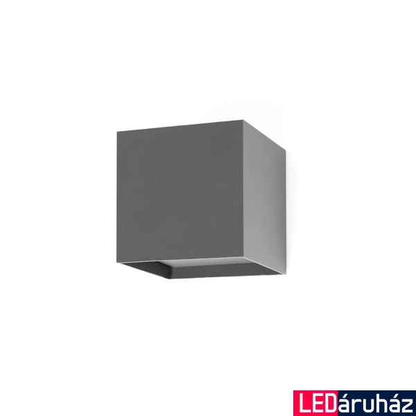 FARO OLAN kültéri fali lámpa, szürke, 3000K melegfehér, beépített LED, 6W, IP54, 70637