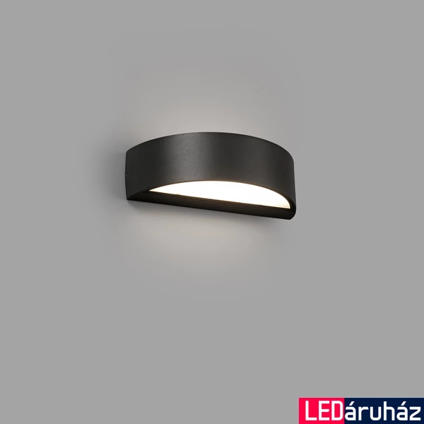 FARO OVAL kültéri fali lámpa, fekete, 3000K melegfehér, beépített LED, 10W, IP65, 71276