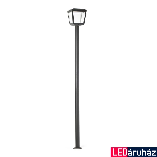 FARO PLAZA kültéri állólámpa, szürke, 3000K melegfehér, beépített LED, 24W, IP54, 75607