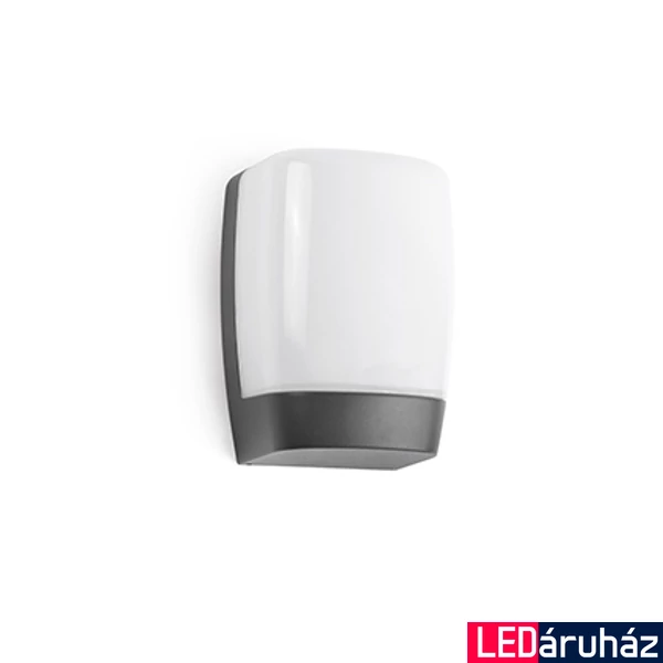 FARO POL kültéri fali lámpa, szürke, 3000K melegfehér, beépített LED, 8W, IP54, 70829