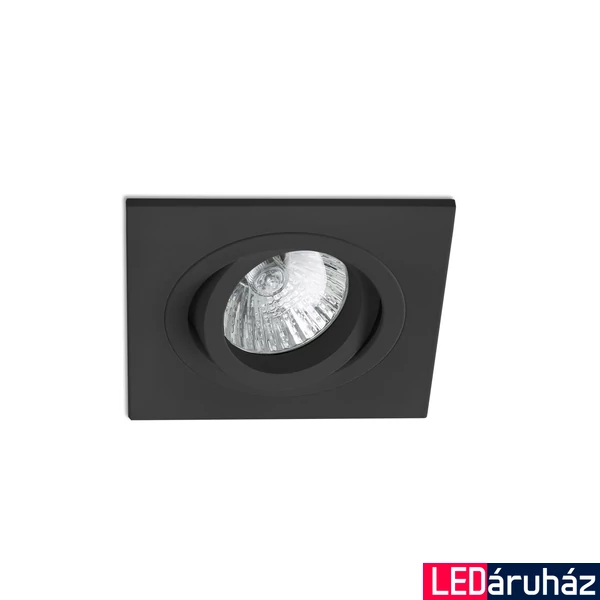 FARO RADÓN-C süllyeszthető lámpa, forgatható, fekete, GU10 foglalattal, IP20, 43406