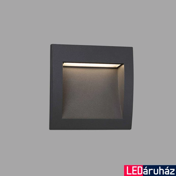 FARO SEDNA-3 kültéri beépíthető lámpa, szürke, 3000K melegfehér, beépített LED, 3W, IP65, 70148