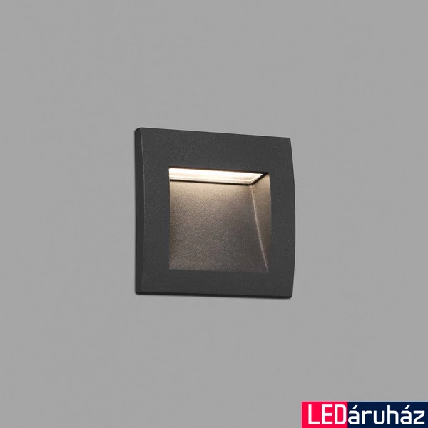 FARO SEDNA-1 kültéri beépíthető lámpa, szürke, 3000K melegfehér, beépített LED, 1W, IP65, 70146