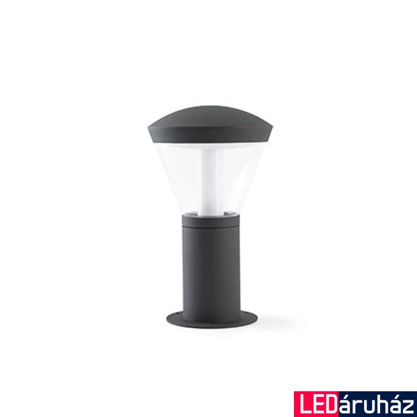 FARO SHELBY kültéri állólámpa, szürke, 3000K melegfehér, beépített LED, 10W, IP65, 75537