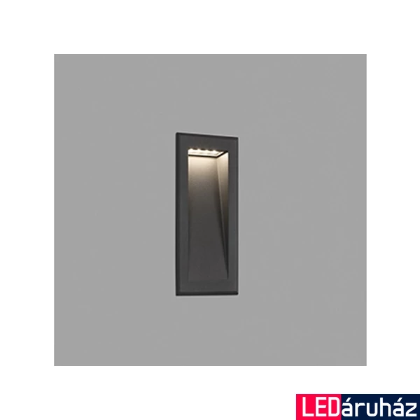 FARO SOUN-2 kültéri beépíthető lámpa, szürke, 3000K melegfehér, beépített LED, 5W, IP65, 70833