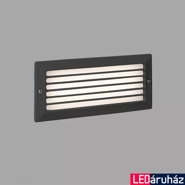 FARO STRIPE kültéri beépíthető lámpa, szürke, 3000K melegfehér, beépített LED, 5W, IP54, 72095