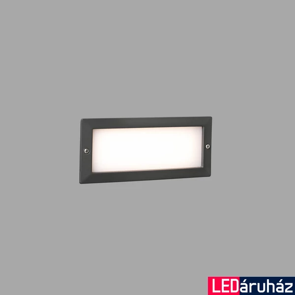 FARO STRIPE kültéri beépíthető lámpa, szürke, 3000K melegfehér, beépített LED, 5W, IP54, 72092