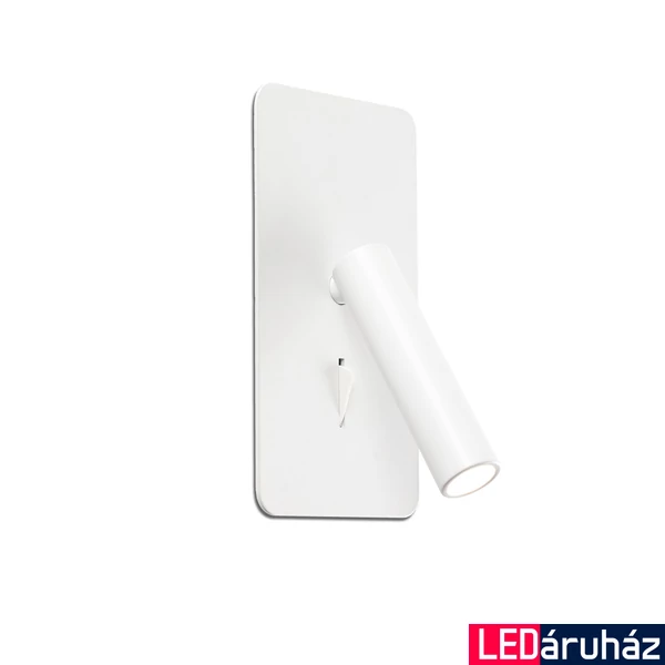 FARO SUAU fali lámpa, falba süllyeszthető, kapcsolóval, fehér, 3000K melegfehér, beépített LED, 3W, IP20, 62129