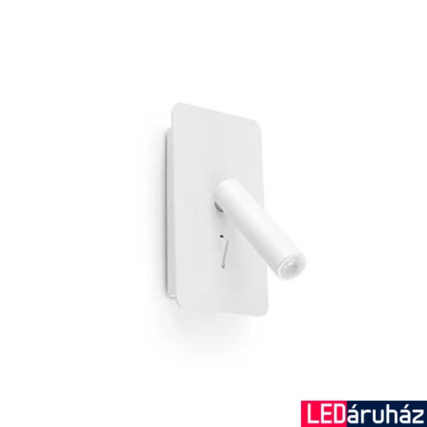 FARO SUAU fali lámpa, kapcsolóval, fehér, 3000K melegfehér, beépített LED, 3W, IP20, 62120